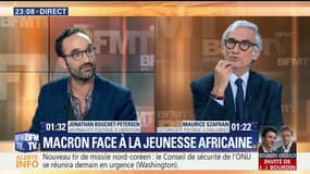 Emmanuel Macron face à la jeunesse africaine