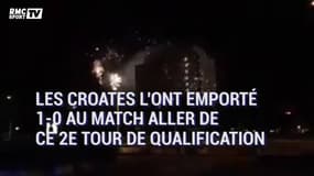 Des ultras tirent un feu d'artifice sur l'hôtel de l'équipe adverse