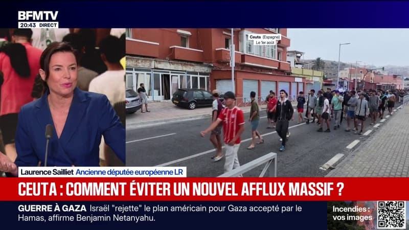 Crise migratoire à Ceuta: Laurence Sailliet, ancienne députée européenne LR, estime que “toute annonce de régularisation ne va pas dans le bon sens”