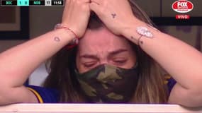 Dalma, la fille de Maradona, en larmes