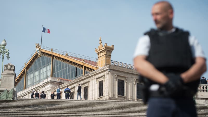 Marseille, la gare Saint Charles.
