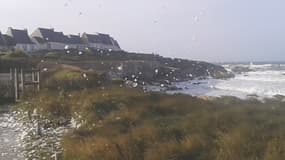 Arrivée de la tempête dans le Morbihan, le 27 octobre 2013.