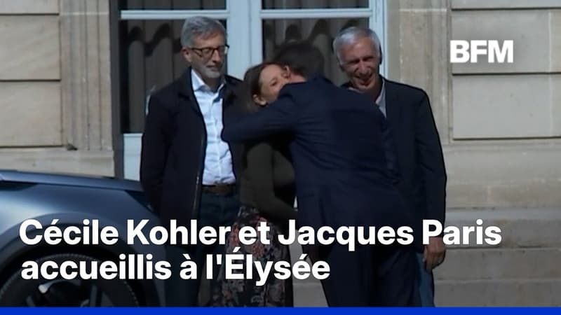 Cécile Kohler et Jacques Paris accueillis à l'Élysée