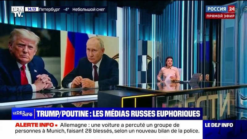 Guerre en Ukraine: les réactions des médias russes après la conversation entre Donald Trump et Vladimir Poutine