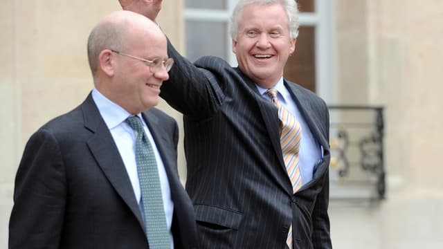 John Flannery et son prédécesseur Jeff Immelt