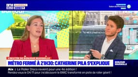 Catherine Pila, présidente de la RTM, explique que le calendrier de la fermeture du métro à 21h30 pourra être "révisé"