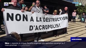 Nice: manifestation contre la destruction du palais Acropolis