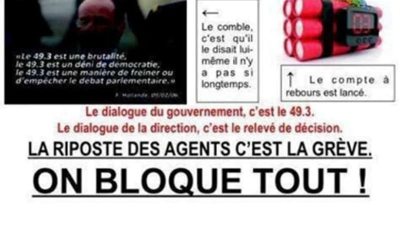 Une nouvelle affiche de la CGT fait polémique