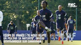 Equipe de France : "Il nous bluffe un peu par sa maturité", Giroud dithyrambique sur Camavinga