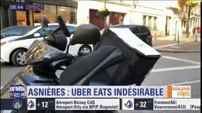 Les livreurs Uber Eats indésirables à Asnières