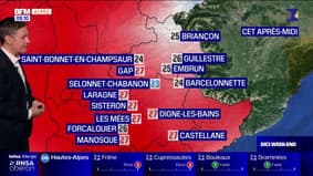 Météo Alpes du Sud: un dimanche estival, jusqu'à 27°C à Manosque