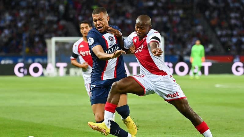 Kylian Mbappé et Mohamed Camara - PSG-Monaco - Ligue 1