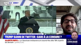 Donald Trump banni par Twitter: le journaliste Thomas Huchon pointe des entreprises "qui n'ont d'intérêts que leurs intérêts particuliers"
