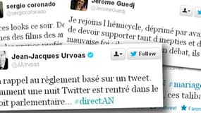 Quelques tweets de personnalités politiques françaises