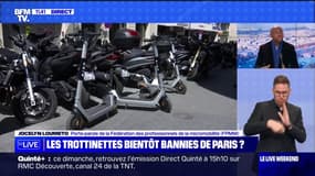 Jocelyn Loumeto (fédération des professionnels de la micromobilité) sur les trottinettes: "Commençons par appliquer les lois qui existent"