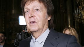 Paul McCartney à la Fashion week de Paris, le 7 mars 2016.  