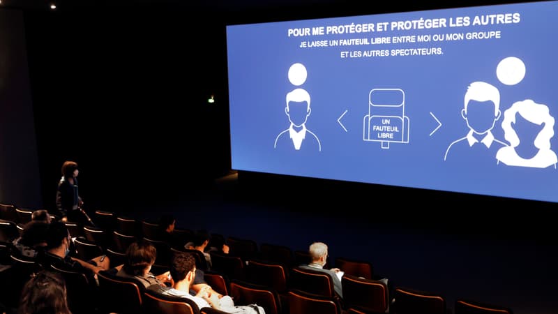 Une salle de cinéma à Paris, en juin 2020.