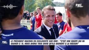 XV de France : "On a tous envie qu'ils gagnent à la maison" soutient Macron