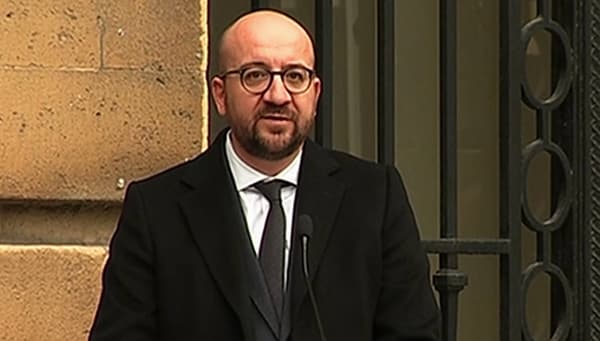 Le Premier ministre belge Charles Michel, lors de son discours au Palais de la Nation. Le Premier ministre belge Charles Michel, lors de son discours au Palais de la Nation.