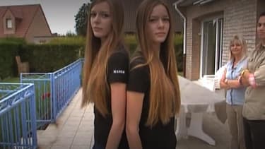 Maeva Coucke, Miss France 2018, et sa soeur jumelle Alizée, dans un reportage M6 de 2011.