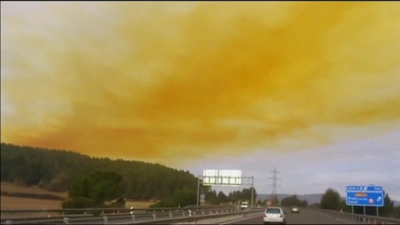 Le nuage toxique au dessus de Barcelone