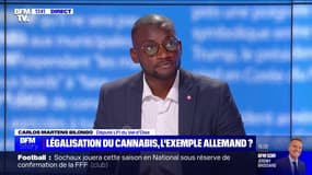 Légalisation du cannabis: "On doit emboîter le pas [de l'Allemagne] sous contrôle de l'État", pour Carlos Martens Bilongo (député LFI du Val-d’Oise)