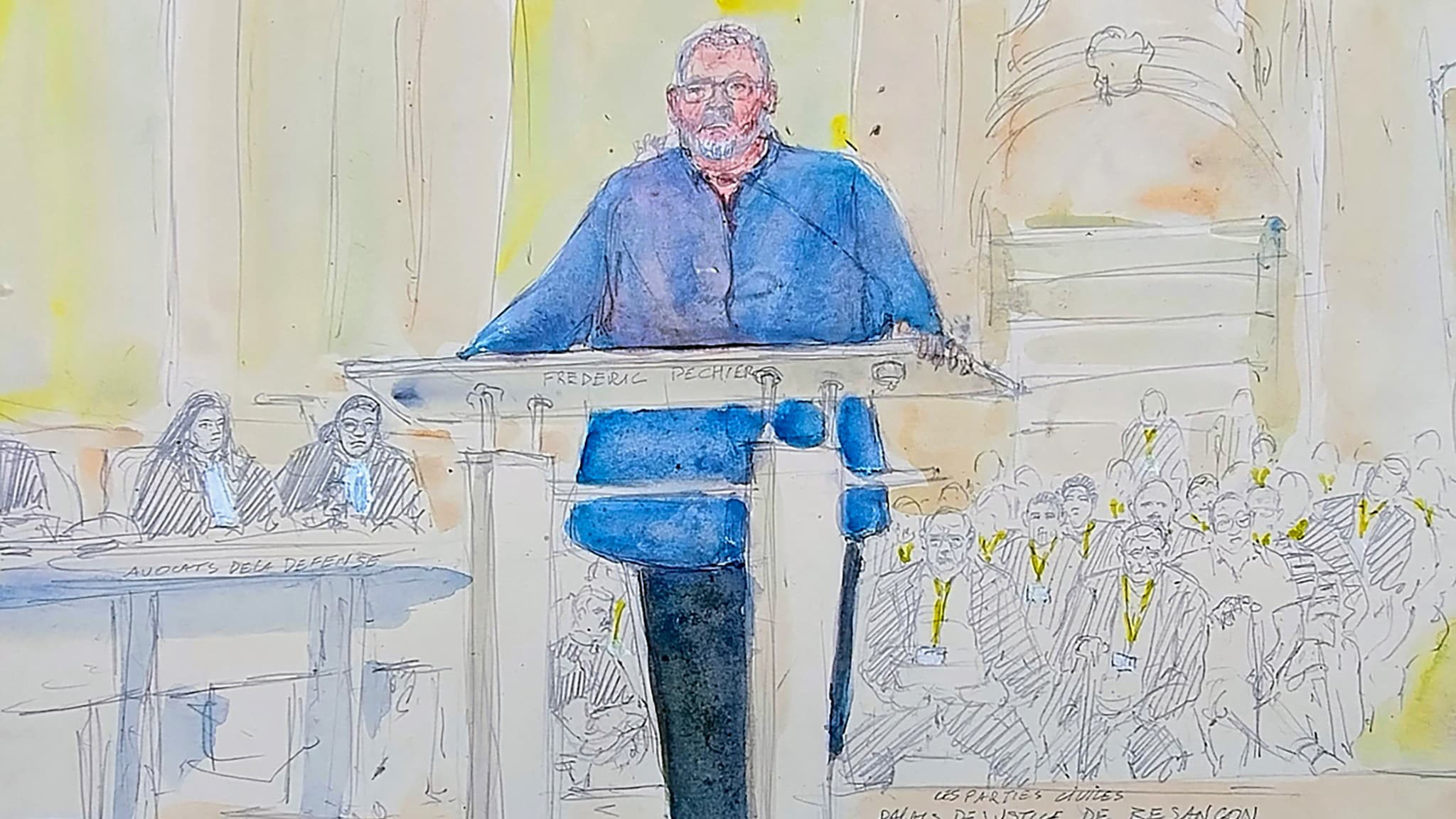"JE SUIS INNOCENT!": LES PREMIERS MOTS DE L'ANCIEN ANESTHÉSISTE FRÉDÉRIC PÉCHIER À L'OUVERTURE DE SON PROCÈS