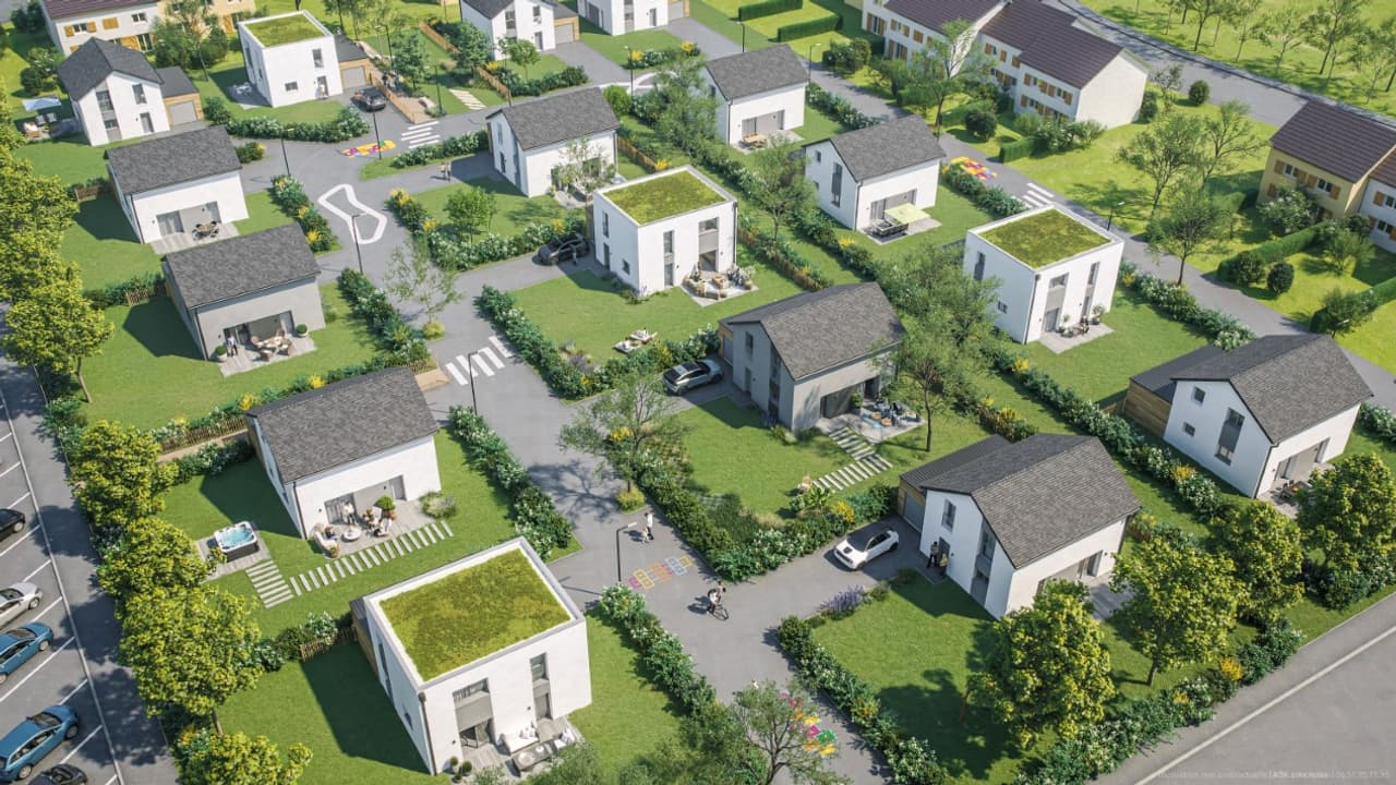 Les maisons neuves seront livrées en 2023 et sont proposées en VEFA. 