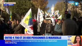 Grève dans la fonction publique: au moins 4.700 manifestants à Marseille