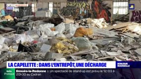 Marseille: une décharge dans un entrepôt de la Capelette