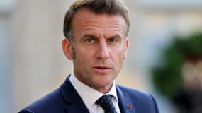 Le président de la République Emmanuel Macron à l'Elysée, le 4 juillet 2025 à Paris. 