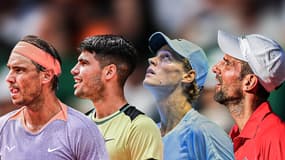 Rafael Nadal, Carlos Alcaraz, Jannik Sinner et Novak Djokovic seront les têtes d'affiche de Roland-Garros en 2024.