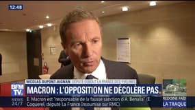 Affaire Benalla: après les déclarations de Macron, Dupont-Aignan entend claquer la porte de la commission d'enquête "qui ne sert à rien"