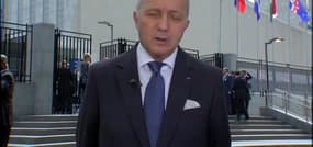 Laurent Fabius s'en prend à la Russie qui "fait des discours, mais n'a pas frappé Daesh"