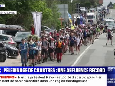 Pèlerinage de Paris à Chartres: une affluence record et des pèlerins de plus en plus jeunes
