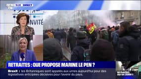 Marine Le Pen: "La responsabilité d'un président de parti n'est pas d'être dans la rue"