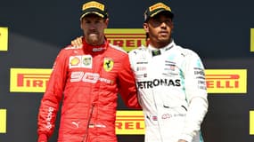 Sebastian Vettel et Lewis Hamilton