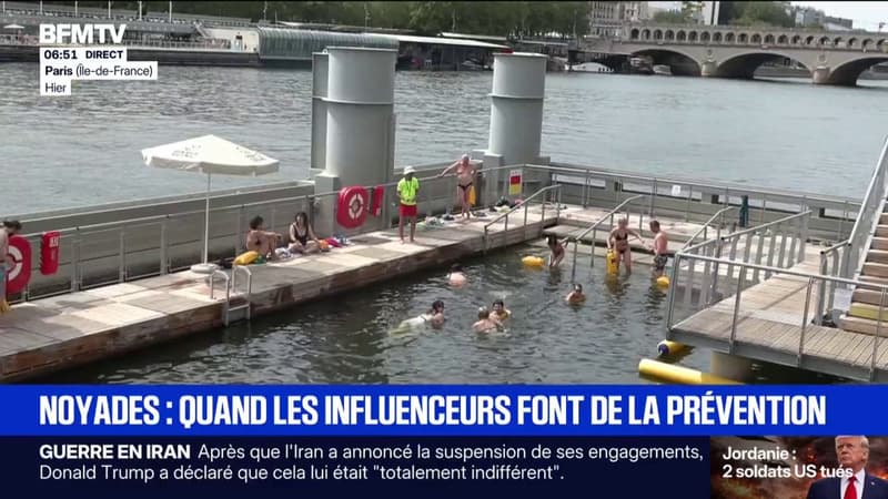 Noyades: quand les influenceurs font de la prévention