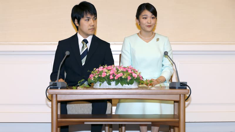 La princesse Mako et son compagnon Kei Komuro 