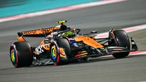 Lando Norris lors des qualifs du GP d'Abu Dhabi, le 7 décembre 2024