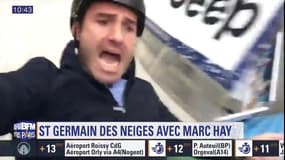 Notre journaliste a testé une drôle de luge volante à "Saint-Germain des neiges" à Paris