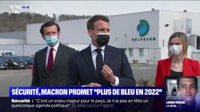 "Plus de bleu sur le terrain": Emmanuel Macron repart à l'offensive sur la sécurité