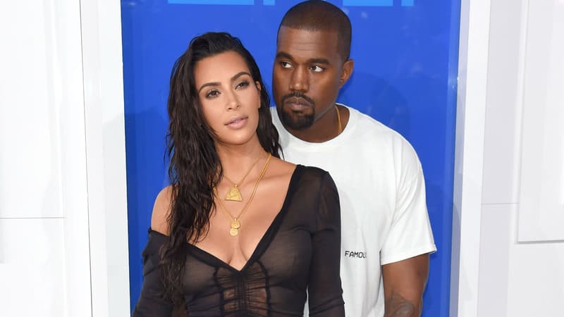 Kanye West et Kim Kardashian à New York en 2016