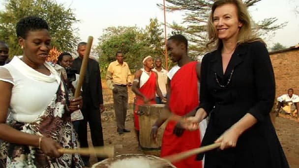 Valérie Trierweiler lors d'un déplacement en Afrique.