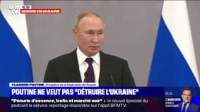 Vladimir Poutine: "Nous n'avons pas pour objectif de détruire l'Ukraine"