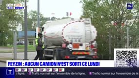 Feyzin : aucun camion n'est sorti ce lundi