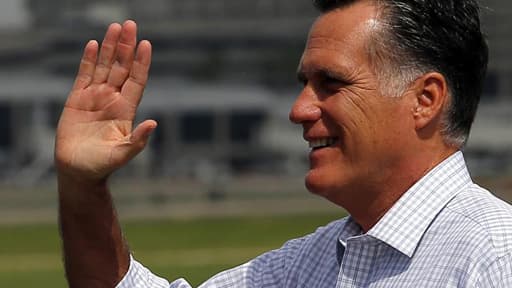 Le candidat républicain, Mitt Romney