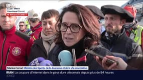 Avalanches: "Aujourd'hui nous avons une dizaine de blessés dont trois graves", indique la ministre des Sports Marina Ferrari