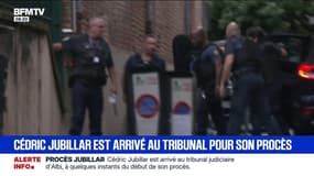 Cédric Jubillar est arrivé au tribunal d'Albi en vue de son procès 