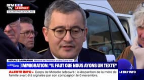 Loi immigration: "S'il n'y a pas d'accord, il y a un risque que le grand gagnant soit le RN", déclare Gérald Darmanin